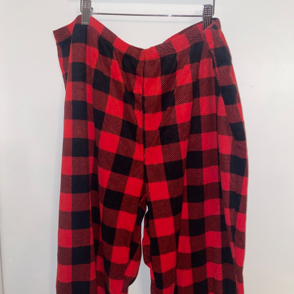 NWOT Women's Buffalo Plaid Fleece Matching Family Pajama Pants Size XXL - Picture 4 of 10